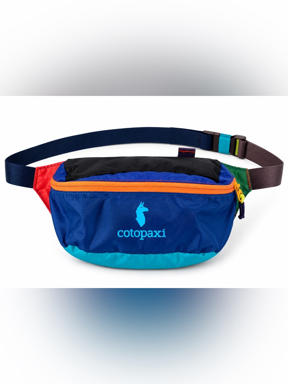 Cotopaxi Del Día Hip Pack Multicolor Fanny Pack Waist Bag Blue Orange